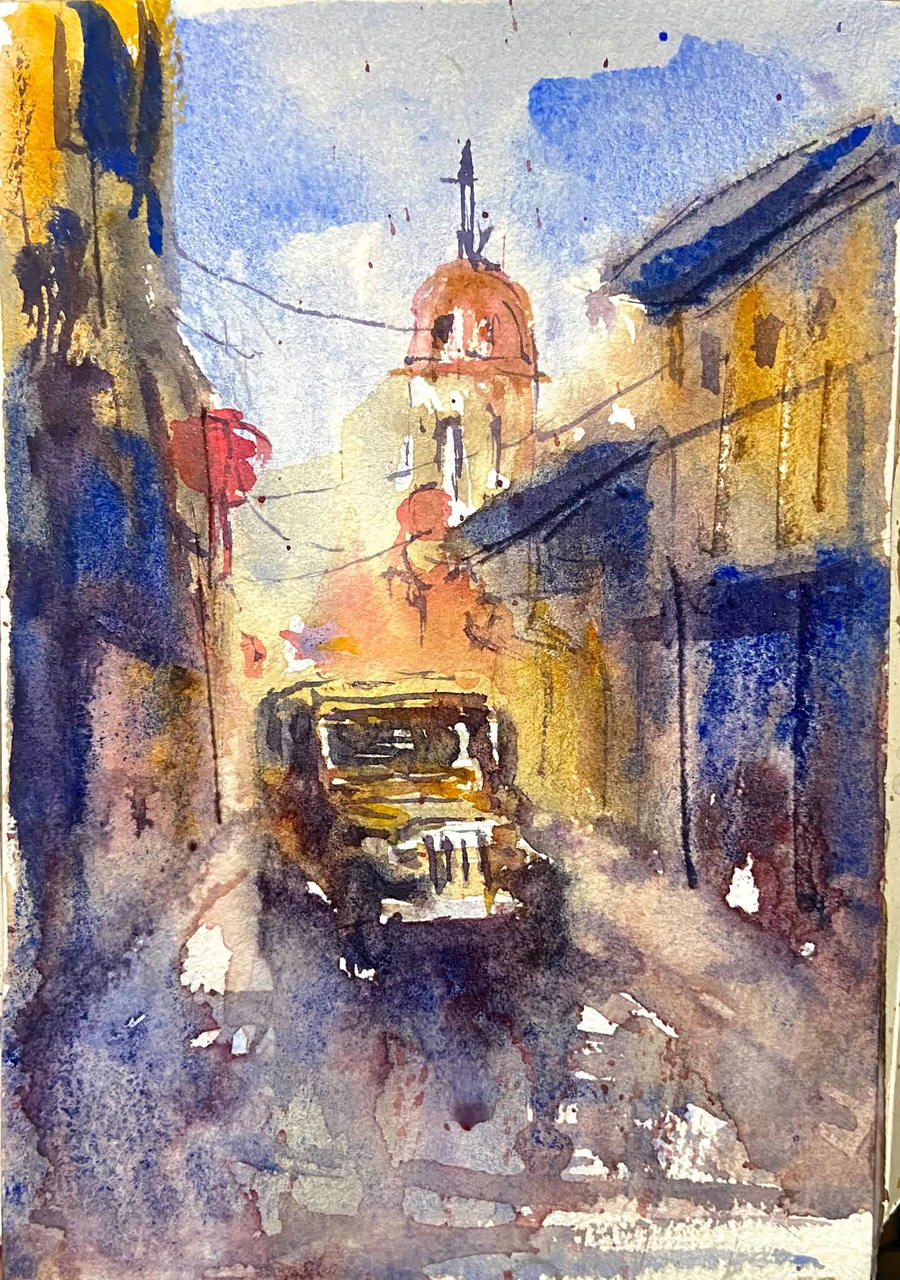 Colon Study, a painting by Juan Pabrua