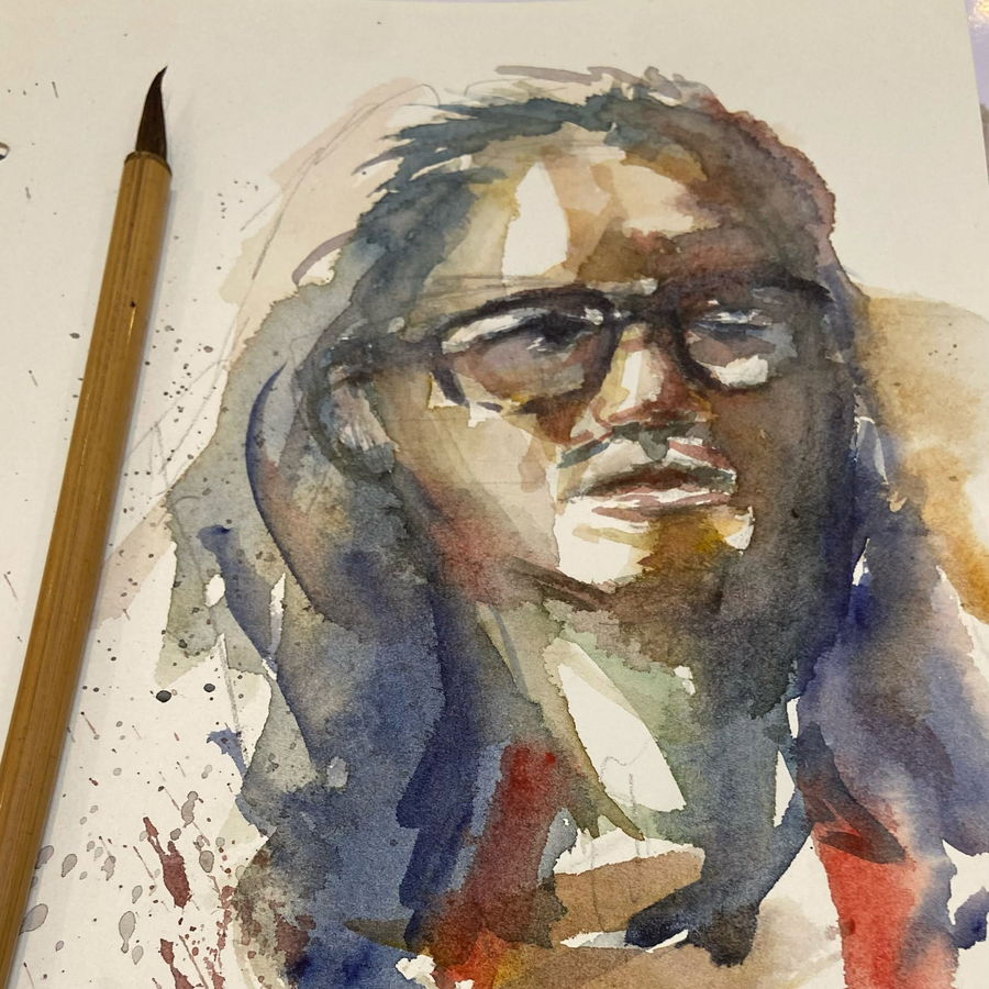 Live Portrait, a painting by Juan Pabrua