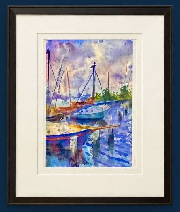 Pantalan, a painting by Juan Pabrua