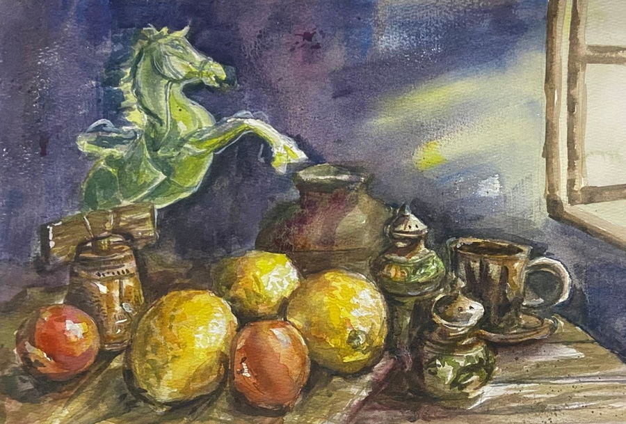 Still Life, a painting by Juan Pabrua